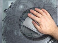 Hand lapping with silicon carbide (coldworking)