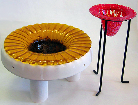 fused glass drop ring