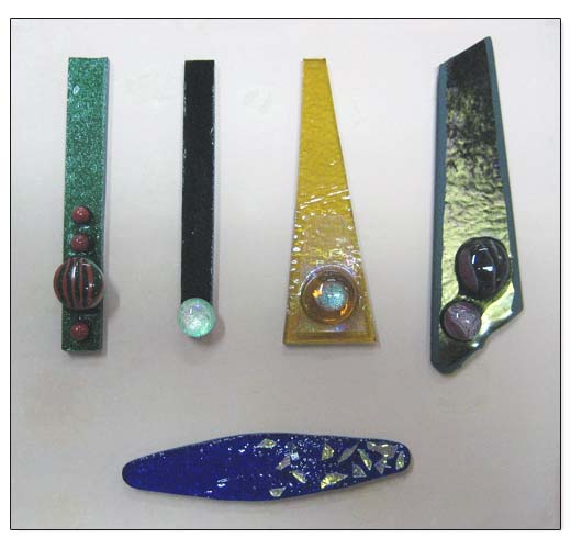 Fused Glass Pendants - Prefired Pendant Strip