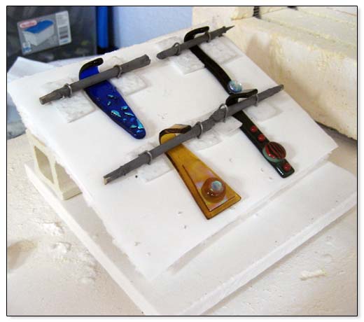 Fused Glass Pendants - The Second Bend