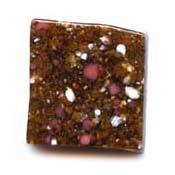 Faux Fused Glass Light Brown Rose Granite