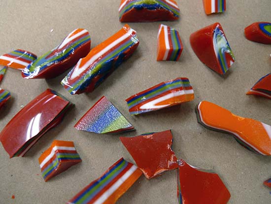 Fused glass puddles pieces!