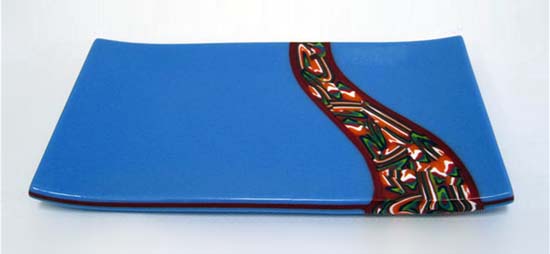 Fused sushi tray by Paul Tarlow