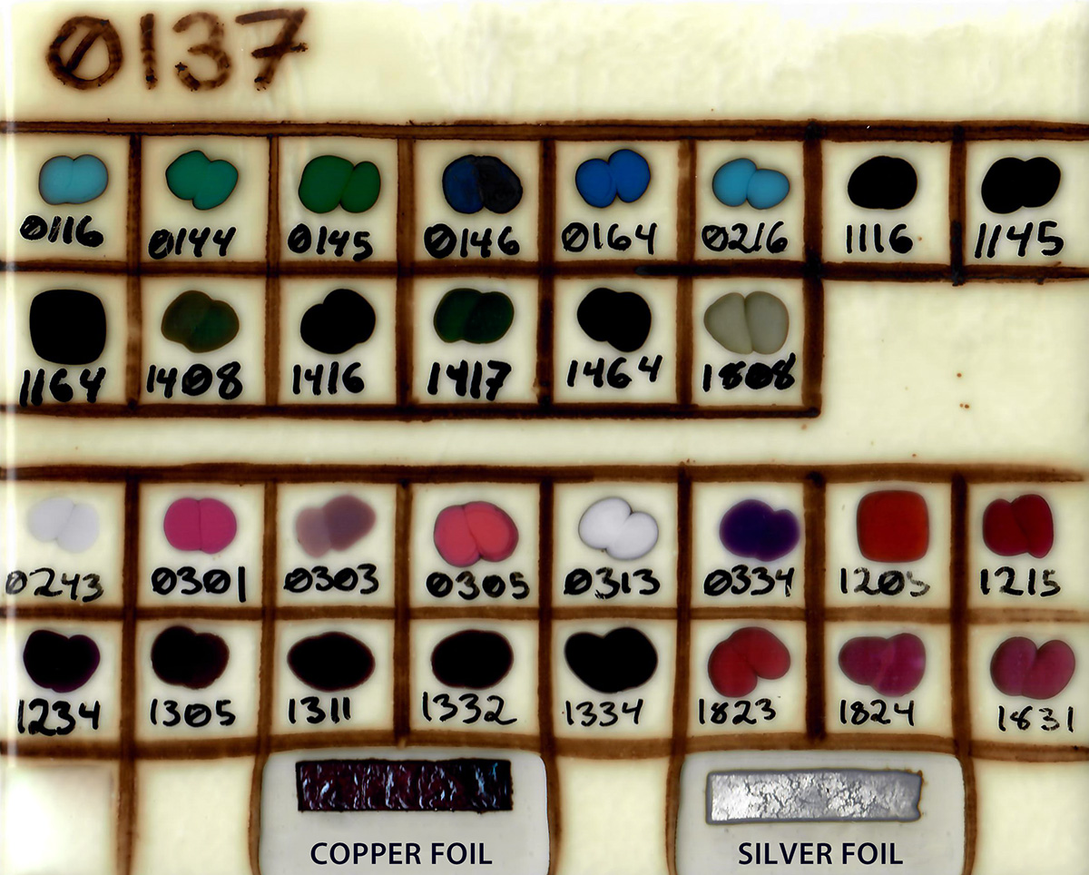 Copper and Lead Colors on French Vanilla (0137) Copper and Lead Colors on French Vanilla (0137)